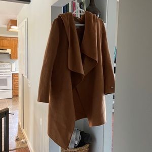 SOIYA AND KYO wool coat with hood